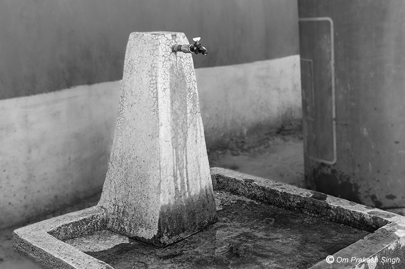 A functional household tap connection (FHTC) for supplying drinking water at home under Jal Jeevan Mission in Jharkhand, India